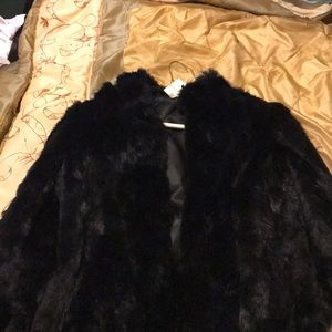 Rabbit fur coat